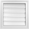 Ekena Millwork Vertical Surface Mount PVC Gable Vent: Functional, w/ 2"W x 1-1/2"P Brickmould Frame, 18"W x 18"H GVPVE18X1802SF - alternate 1